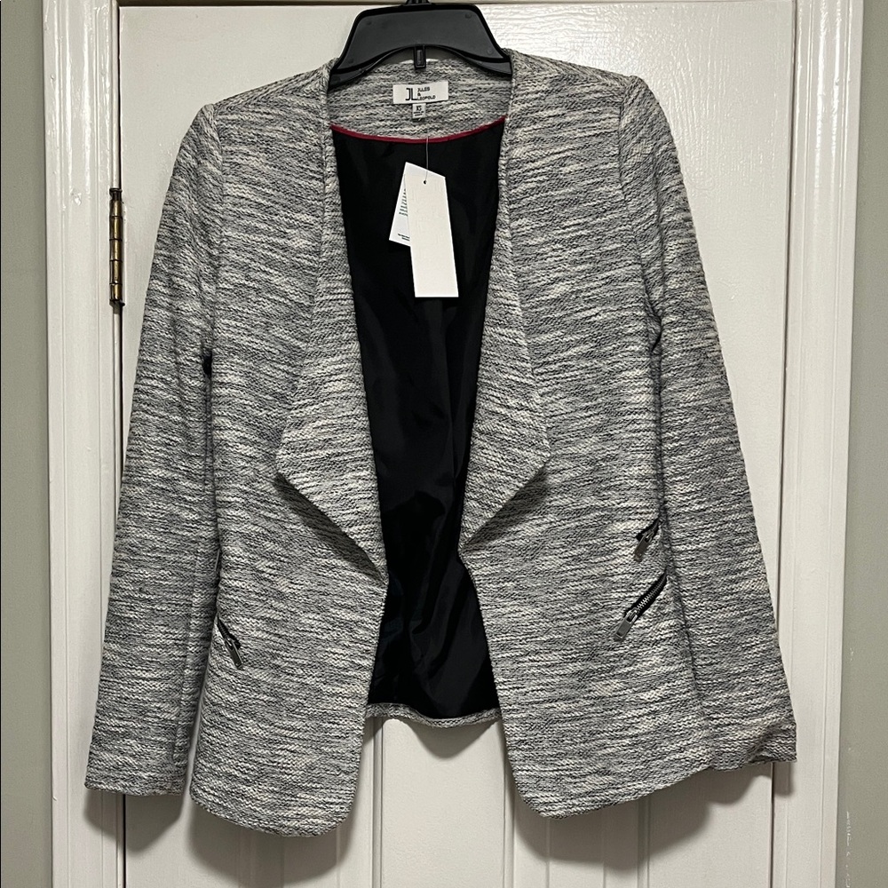 Jules & Leopold Gray Textured Blazer